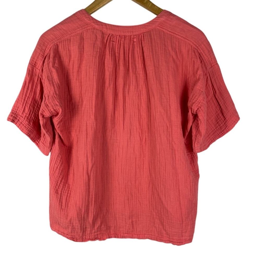 Xirena‎ Clem Lightweight Gauzy Boho V-Neck Top in Paprika Size XS - Picture 2 of 9